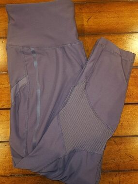 90 Degrees High-Waist Purple Active Leggings